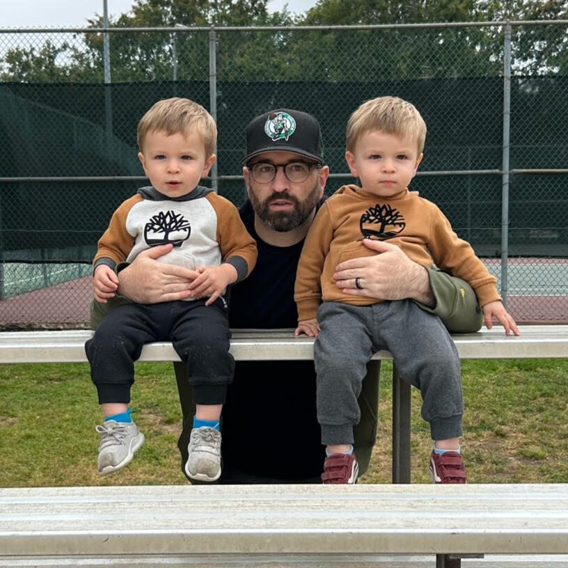 Alex with Twins